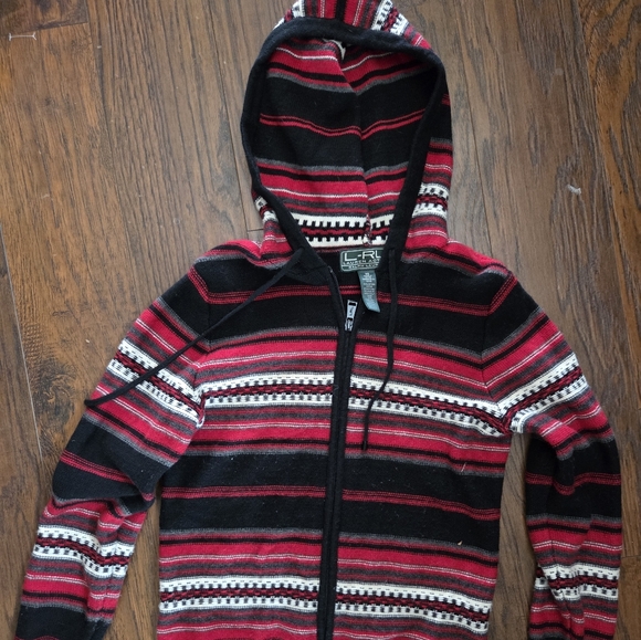 Ralph Lauren Fair Isle Zip Hoodie Sweater – Size XS - Picture 7 of 9